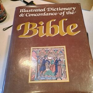 Illustrated Dictionary & Concordance of the Bible - Maroon Cover